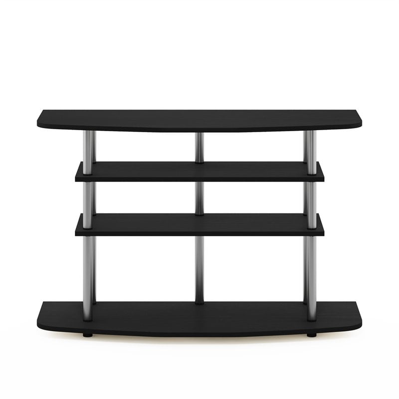 Furinno Frans Turn-N-Tube Wood 4-Tier TV Stand for TV up to 50