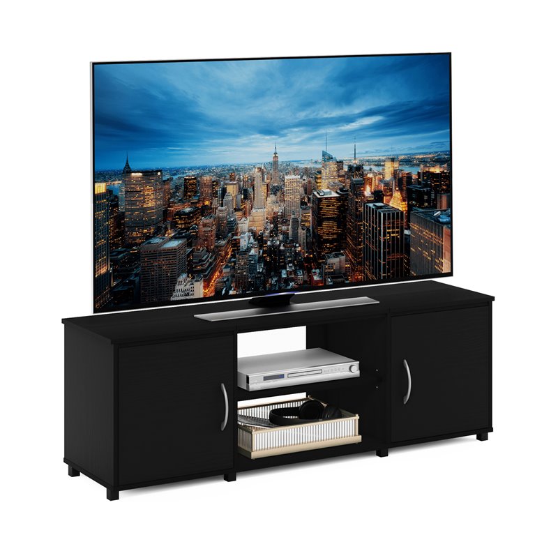 Furinno Montale Wood TV Stand with Doors for TV up to 65