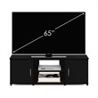 Furinno Montale Wood TV Stand with Doors for TV up to 65