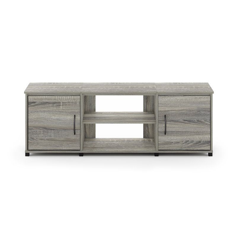 Furinno Montale Wood TV Stand with Doors for TV up to 65