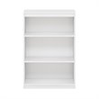 Furinno GRUEN Engineered Wood 3-Tier AdJUSTable Shelves Bookcase in White