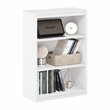 Furinno GRUEN Engineered Wood 3-Tier AdJUSTable Shelves Bookcase in White