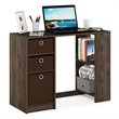 Furinno JAYA Engineered Wood Computer Study Desk in Columbia Walnut/Dark Brown