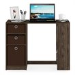 Furinno JAYA Engineered Wood Computer Study Desk in Columbia Walnut/Dark Brown