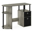 Furinno JAYA Engineered Wood SIMPLISTIC Computer Study Desk in Oak Gray/Black
