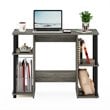 Furinno JAYA Engineered Wood Compact Computer Study Desk in Oak Gray/Black