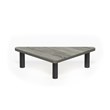 Furinno TURN-N-TUBE Engineered Wood Corner Monitor Riser Stand in Oak Gray/Black