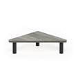 Furinno TURN-N-TUBE Engineered Wood Corner Monitor Riser Stand in Oak Gray/Black