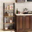 Furinno TURN-N-TUBE Engineered Wood 5-Tier Shelf Display Rack in Light Cherry