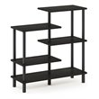 Furinno TURN-N-TUBE Engineered Wood 5-Tier Accent Display Rack in Espresso/Black