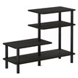 Furinno TURN-N-TUBE Engineered Wood 3-Tier Side Display Rack in Espresso/Black