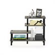 Furinno TURN-N-TUBE Engineered Wood 3-Tier Side Display Rack in Oak Gray/Black