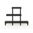 Furinno TURN-N-TUBE Engineered Wood 3-Tier Design Display Rack in Espresso/Black