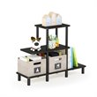 Furinno TURN-N-TUBE Engineered Wood 3-Tier Design Display Rack in Espresso/Black