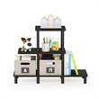 Furinno TURN-N-TUBE Engineered Wood 3-Tier Design Display Rack in Espresso/Black