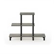 Furinno TURN-N-TUBE Engineered Wood 3-Tier Design Display Rack in Oak Gray