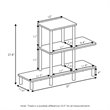 Furinno TURN-N-TUBE Engineered Wood 3-Tier Design Display Rack in Oak Gray