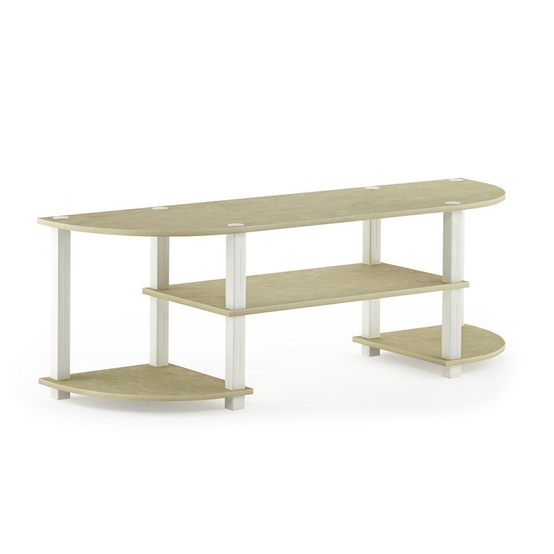 Furinno TURN-S-TUBE Wood TV Entertainment Center for TV up to 42