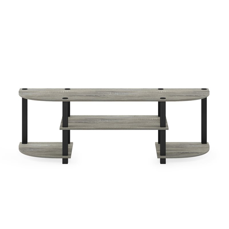 Furinno TURN-S-TUBE Wood TV Entertainment Center for TV up to 55