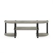 Furinno TURN-S-TUBE Wood TV Entertainment Center for TV up to 55