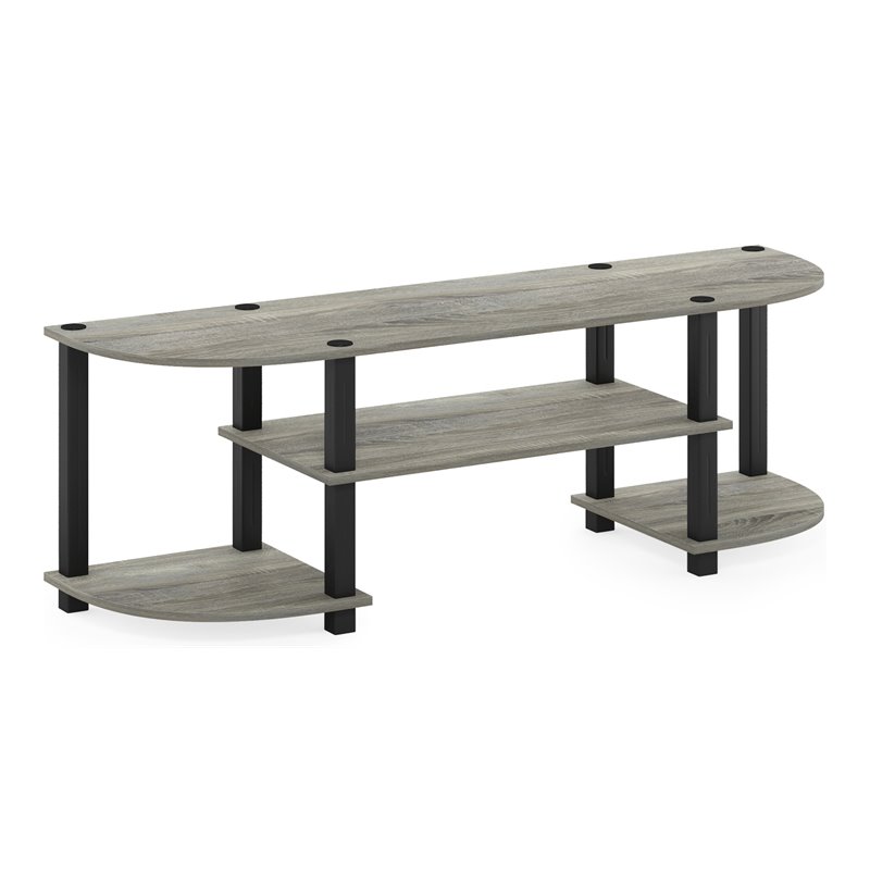 Furinno TURN-S-TUBE Wood TV Entertainment Center for TV up to 55