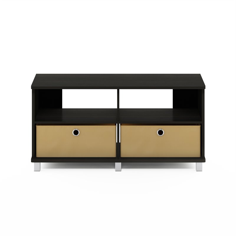 Furinno ANDREY Wood Entertainment Center for TV up to 43