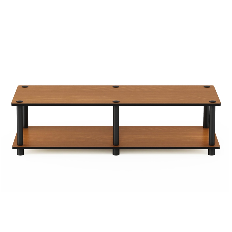 Furinno JUST Wood No Tools Wide TV Stand for TV up to 46