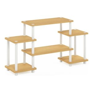 Furinno TURN-N-TUBE Wood Entertainment Center for TV up to 25&quot in Beech/Natural