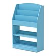 Furinno Lova Engineered Wood Magazine/Bookshelf with Storage in Light Blue