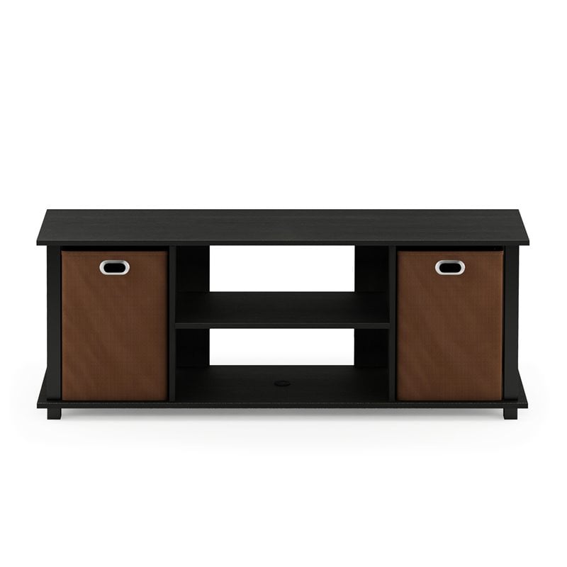 Furinno ECON Wood Entertainment Center for TV up to 50