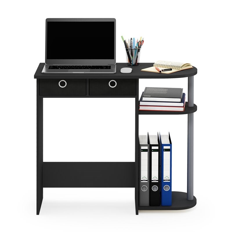 Furinno Go Green Wood Home Laptop Notebook Computer Desk in Black/Gray