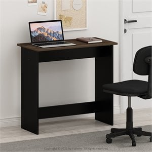 Furinno Engineered Wood SIMPLISTIC Study Table in Columbia Walnut/Black