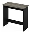 Furinno Engineered Wood SIMPLISTIC Study Table in French Oak Gray/Black