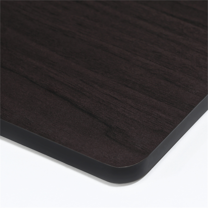 Furinno Engineered Wood SIMPLISTIC A Frame Computer Desk in Dark Walnut