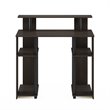 Furinno JAYA Engineered Wood Simple Design Computer Writing Desk in Walnut/Black