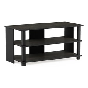 Furinno SULLY Engineered Wood 3-Tier TV Stand for TV up to 32&quot in Espresso/Black