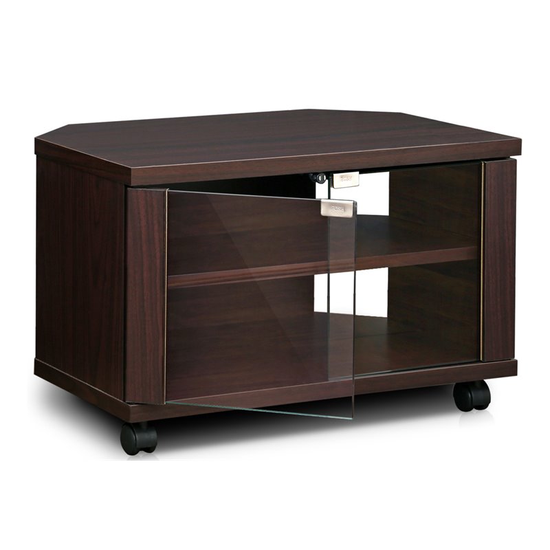Furinno INDO Wood 3-Tier Petite TV Stand for TV up to 23