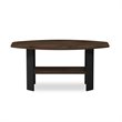 Furinno Engineered Wood Simple Design Coffee Table in Columbia Walnut/Black
