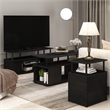 Furinno JAYA Engineered Wood Utility Design Coffee Table in Black