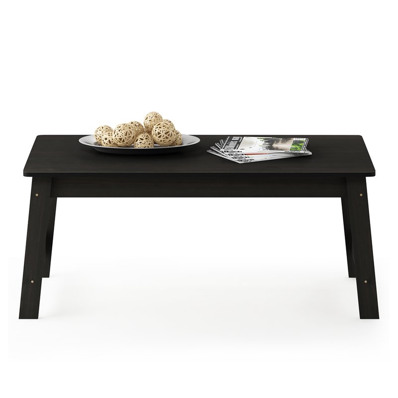 Furinno Contemporary Engineered Wood BEGINNING Coffee Table in Espresso