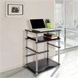 Furinno Engineered Wood Home Laptop Notebook Computer Desk in Black/Gray