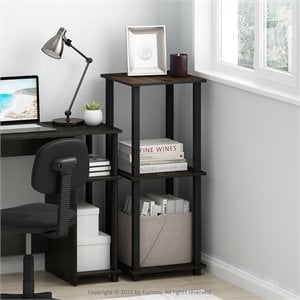Furinno Efficient Wood Home Laptop Notebook Computer Desk in Americano Black