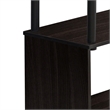 Furinno Flexi Contemporary Engineered Wood 4-Tier Rack in Espresso