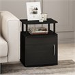 Furinno JAYA Contemporary Engineered Wood Utility Design End Table in Black