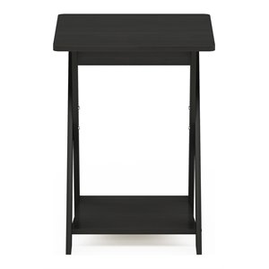 Furinno Modern Engineered Wood SIMPLISTIC Criss-Crossed End Table in Espresso