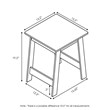 Furinno Contemporary Engineered Wood BEGINNING End Table in Espresso