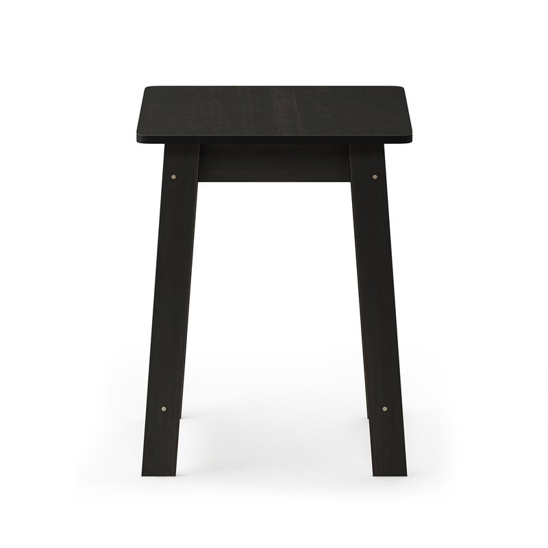Furinno Contemporary Engineered Wood BEGINNING End Table in Espresso