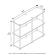Furinno TURN-N-TUBE Wood 3-Tier Double Size Storage Display Rack in Espresso