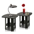 Furinno Engineered Wood Simple Design End Table in Espresso (Set of 2)