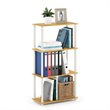 Furinno TURN-N-TUBE Wood 4-Tier Multipurpose Shelf Display Rack in Beech/Natural